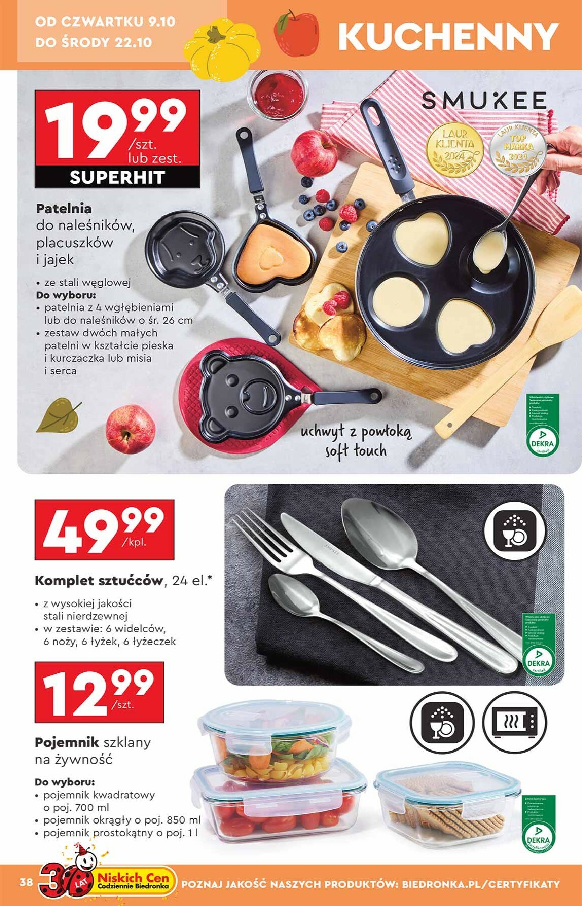 biedronka - Aktuální leták Biedronka - Hity i inspiracje od 06.10. do 18.10. - page: 38