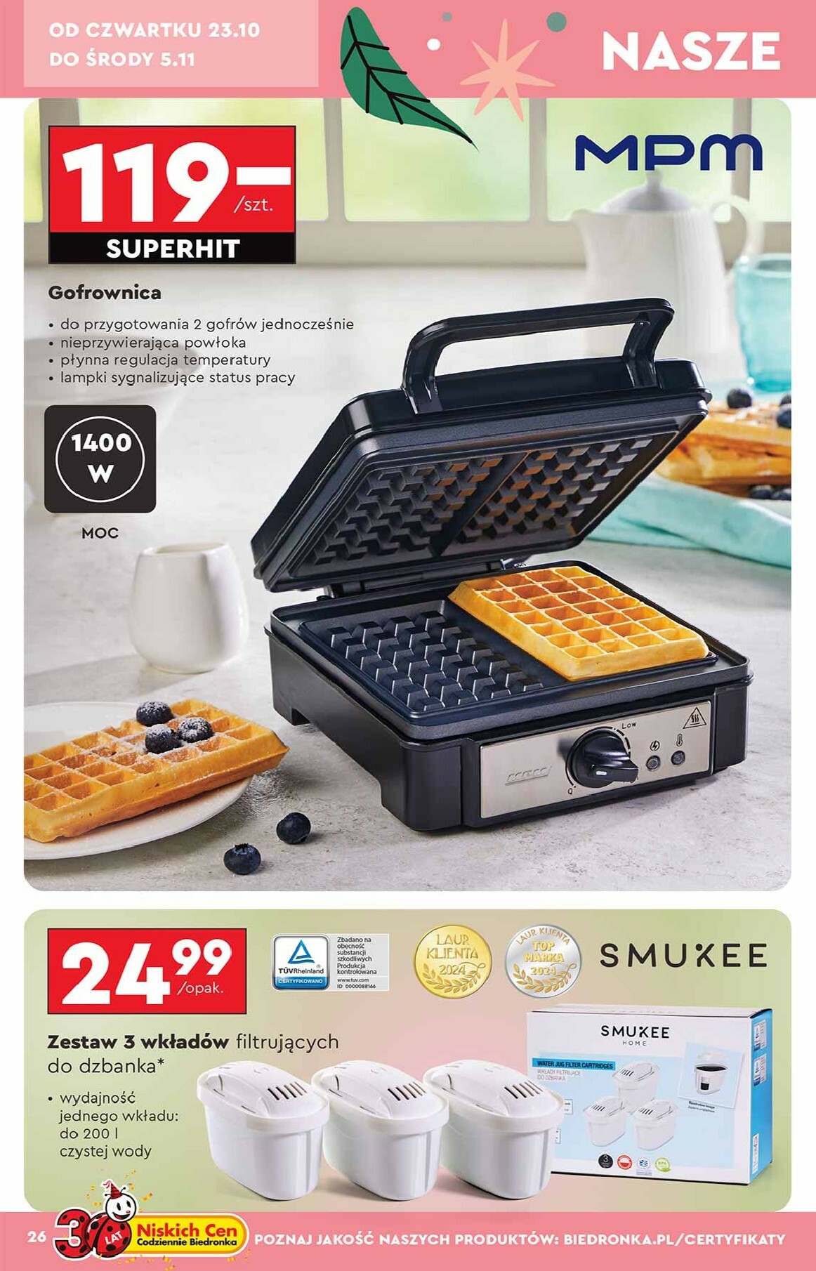 biedronka - Aktuální leták Biedronka - Hity i inspiracje od 20.10. do 31.10. - page: 26