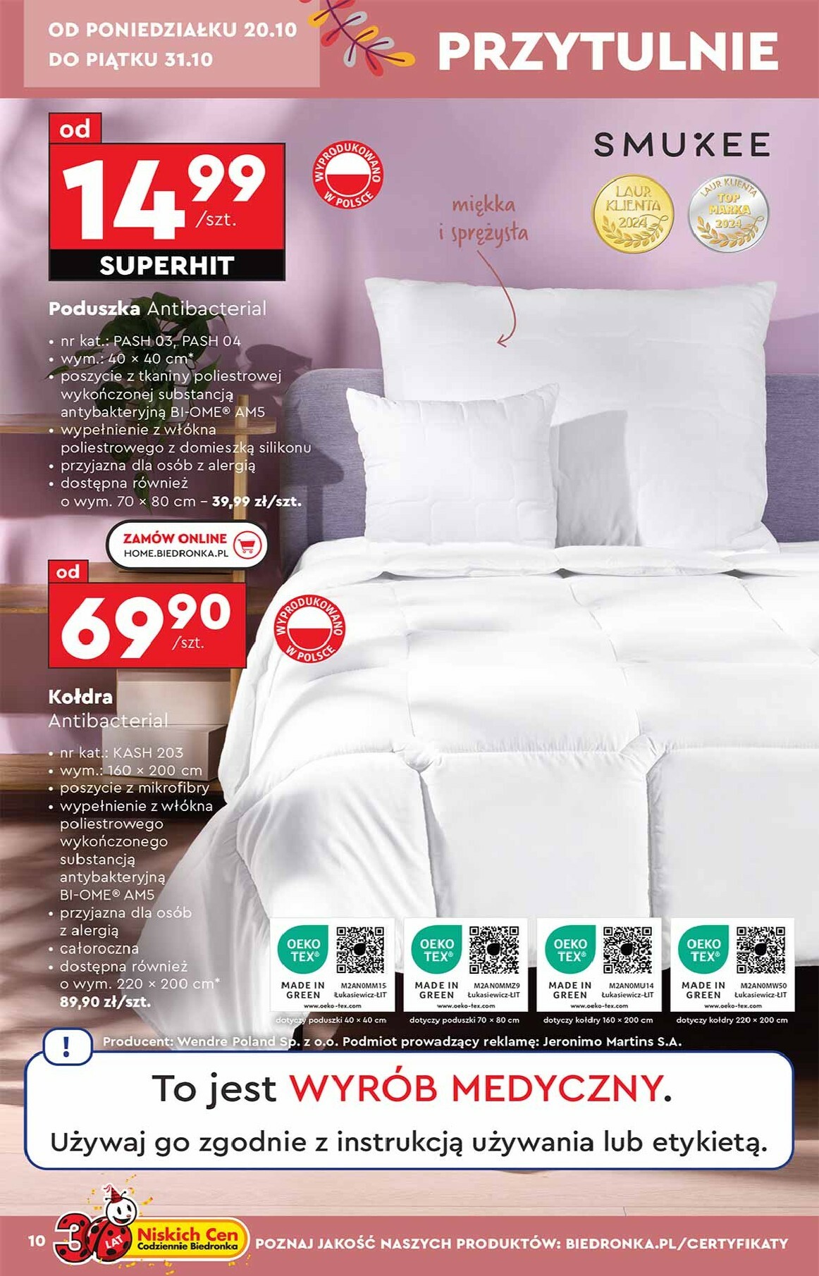 biedronka - Aktuální leták Biedronka - Hity i inspiracje od 20.10. do 31.10. - page: 10