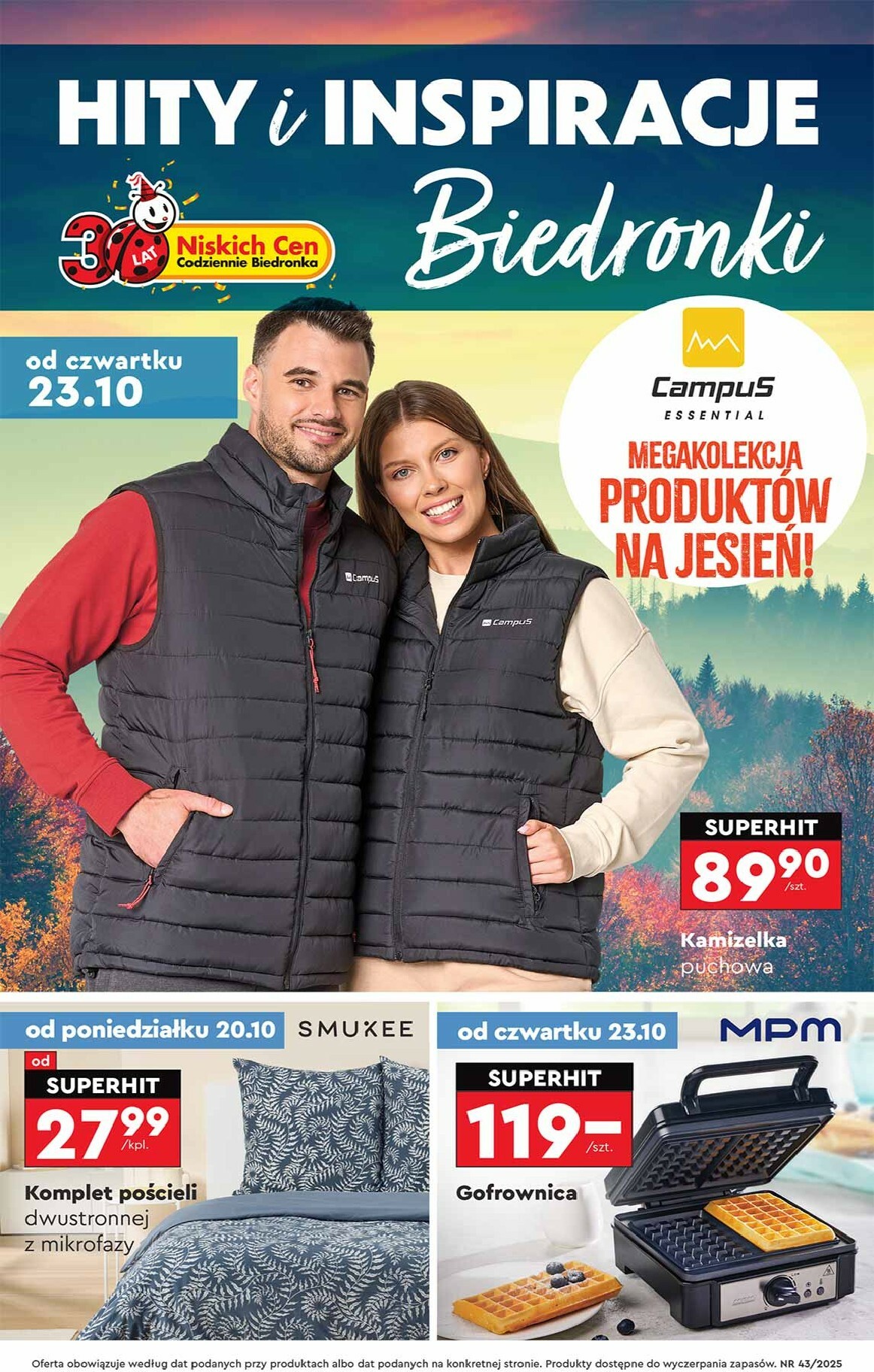 biedronka - Aktuální leták Biedronka - Hity i inspiracje od 20.10. do 31.10.