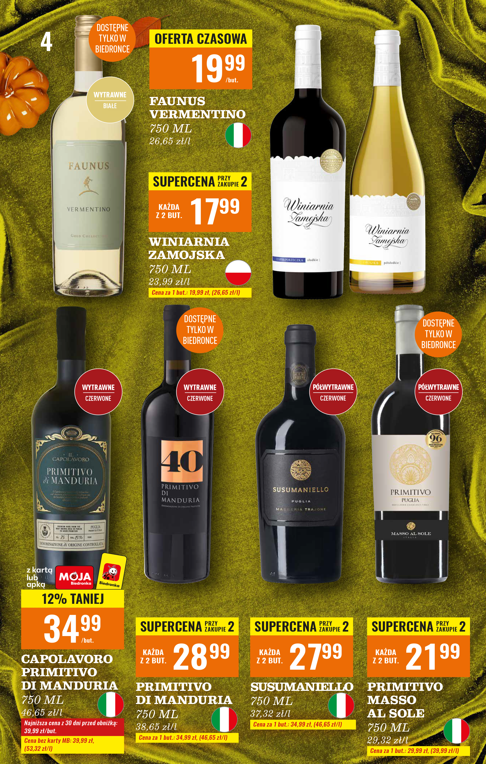 biedronka - Aktuální leták Biedronka - Alkohole od 20.10. do 31.10. - page: 4