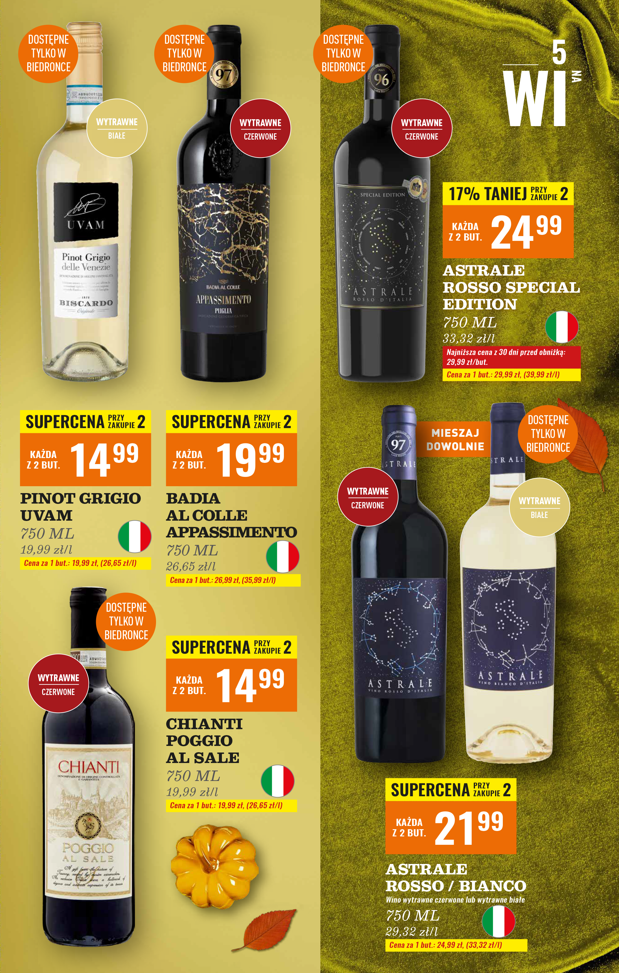 biedronka - Aktuální leták Biedronka - Alkohole od 20.10. do 31.10. - page: 5