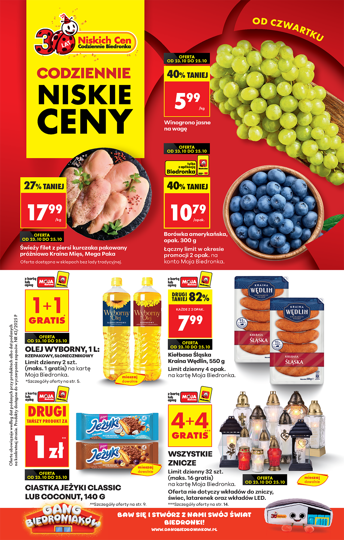 biedronka - Aktuální leták Biedronka od 23.10. do 29.10.