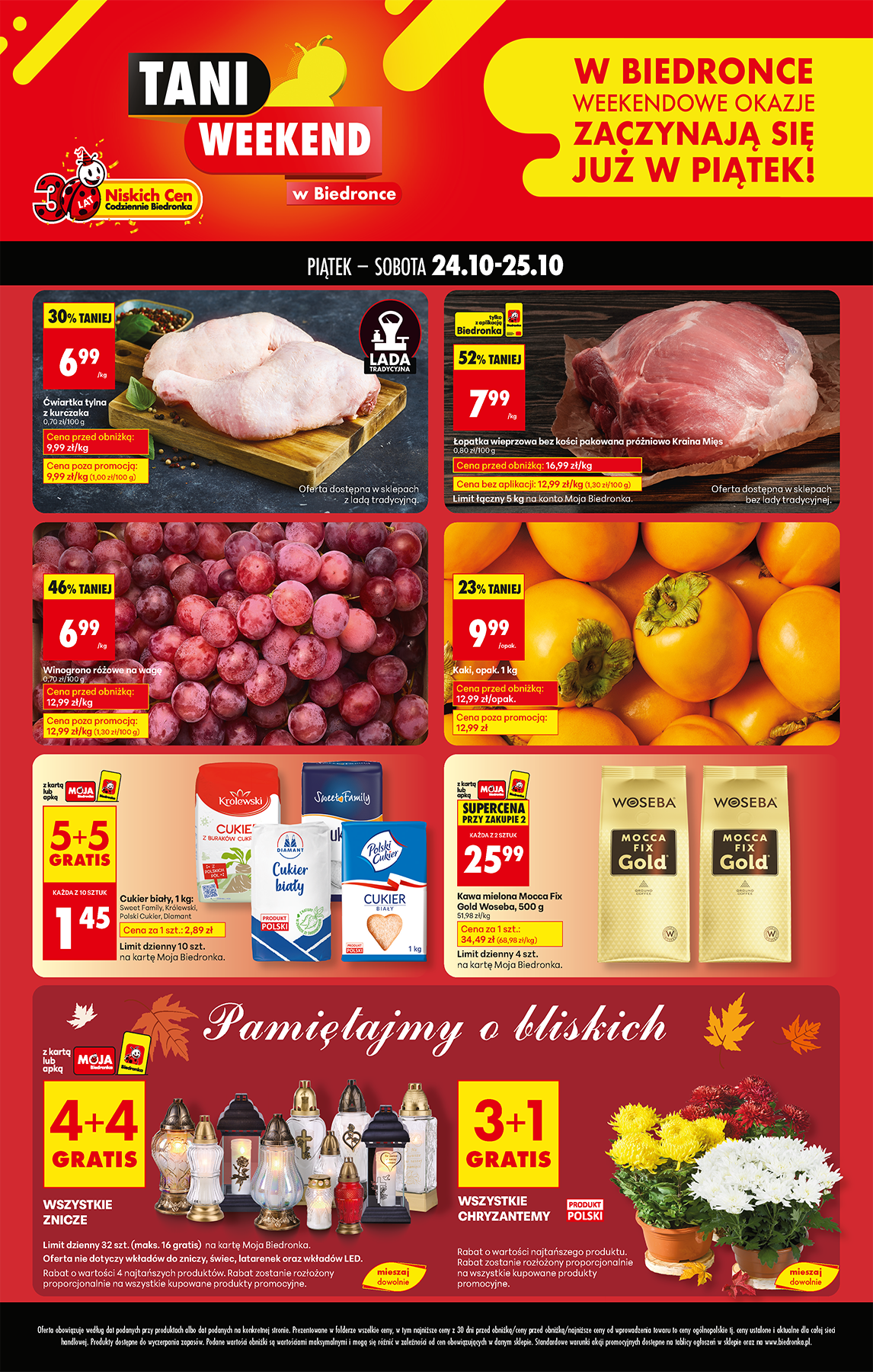 biedronka - Aktuální leták Biedronka - Tani weekend od 24.10. do 25.10.