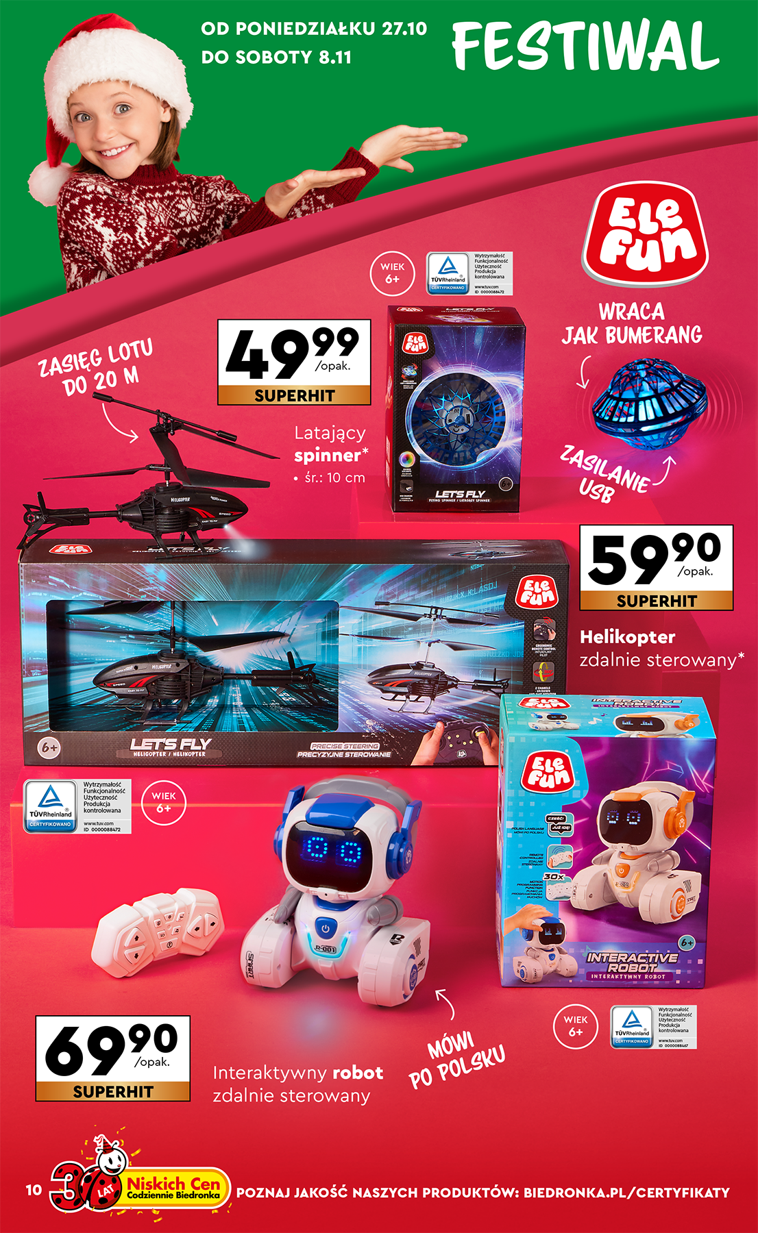 biedronka - Aktuální leták Biedronka - Hity i inspiracje od 27.10. do 08.11. - page: 10