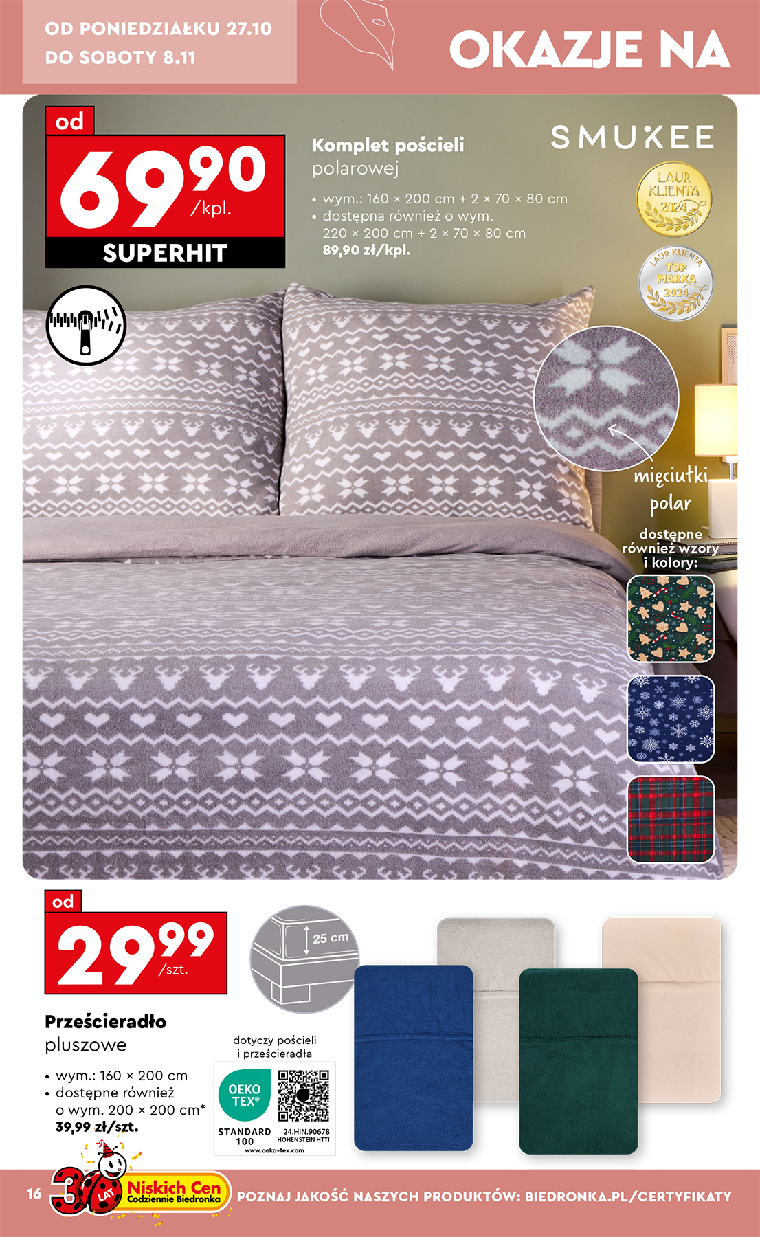 biedronka - Aktuální leták Biedronka - Hity i inspiracje od 27.10. do 08.11. - page: 16