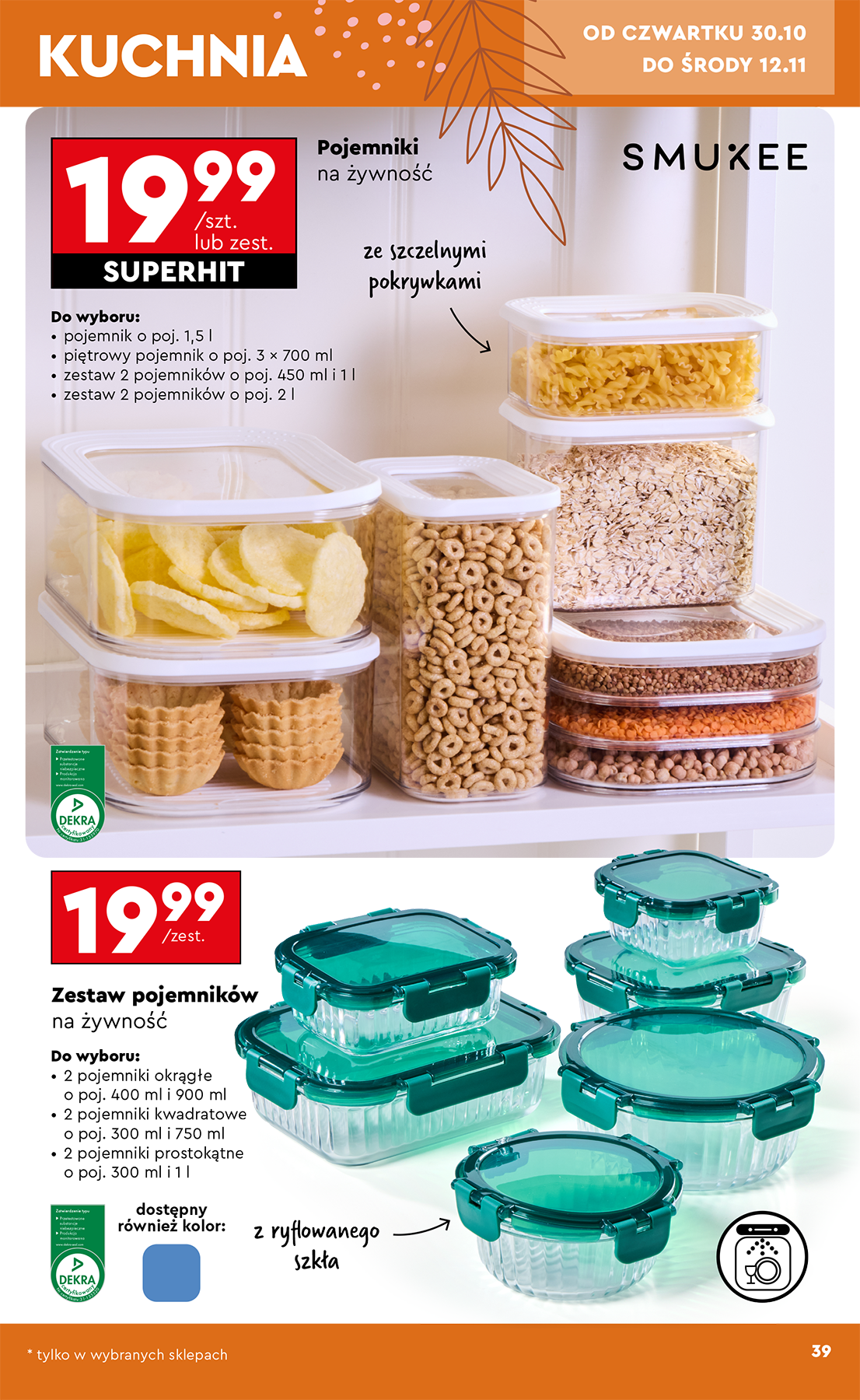 biedronka - Aktuální leták Biedronka - Hity i inspiracje od 27.10. do 08.11. - page: 39