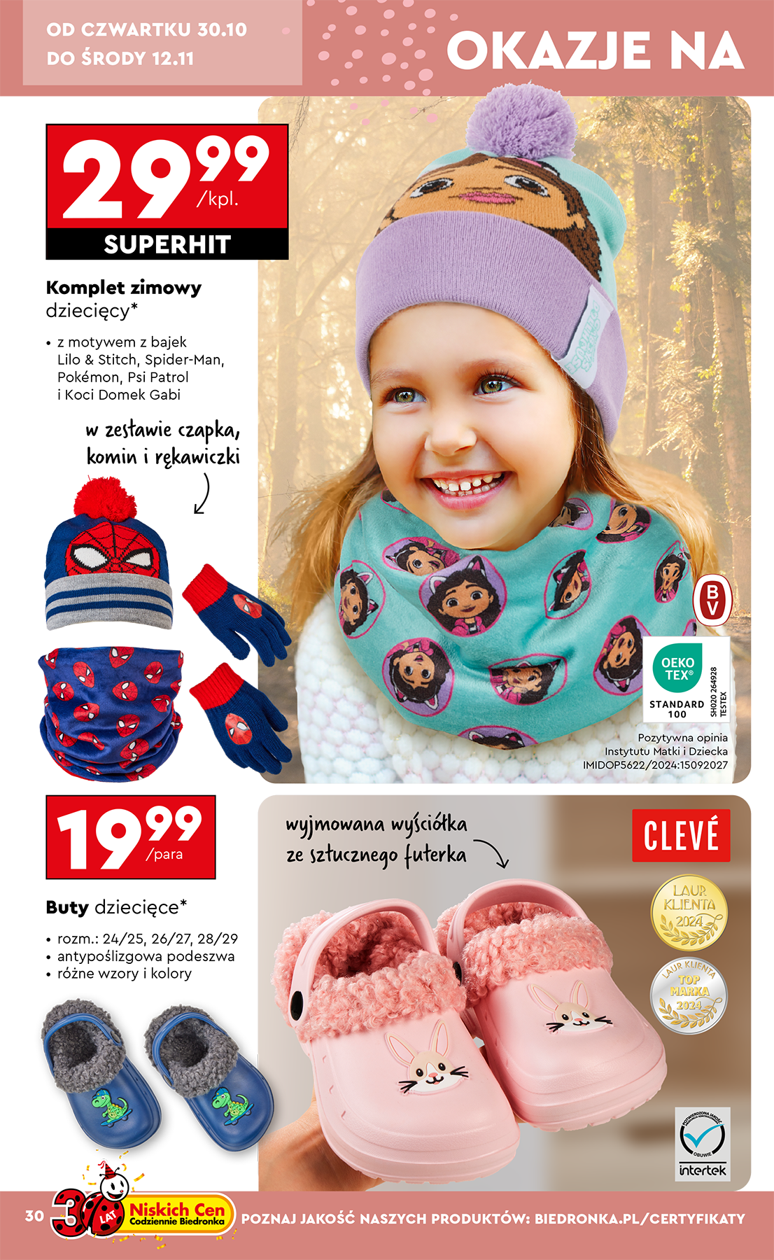 biedronka - Aktuální leták Biedronka - Hity i inspiracje od 27.10. do 08.11. - page: 30