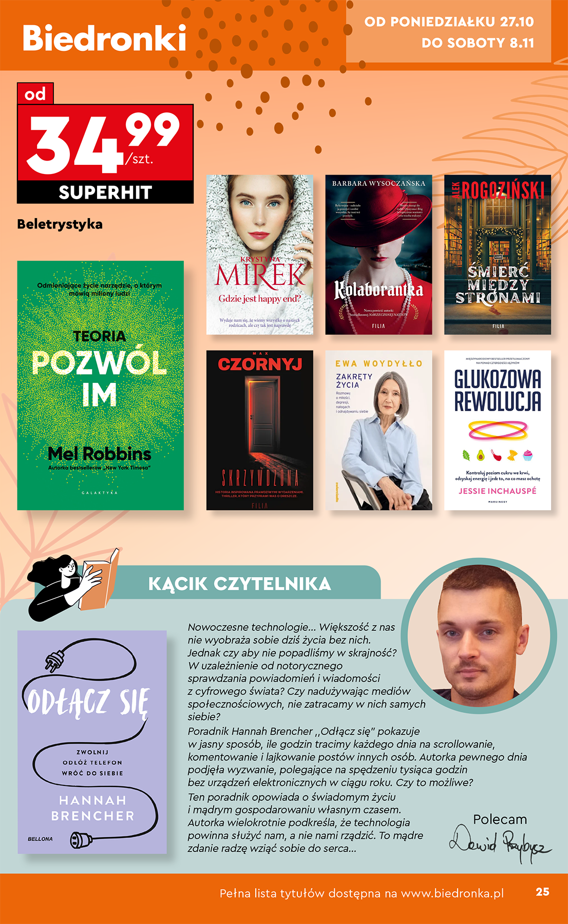 biedronka - Aktuální leták Biedronka - Hity i inspiracje od 27.10. do 08.11. - page: 25