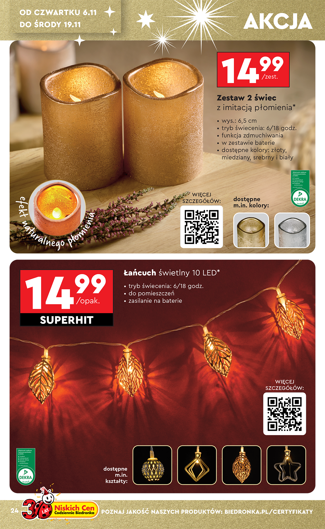 biedronka - Aktuální leták Biedronka - Hity i inspiracje od 03.11. do 15.11. - page: 24