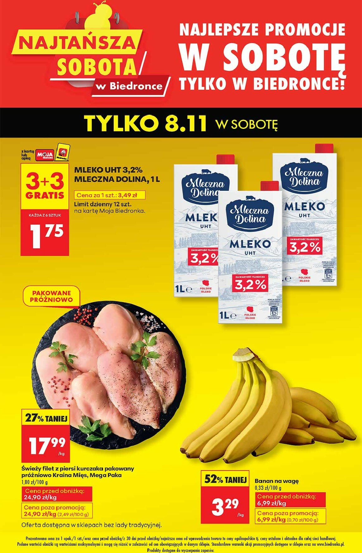 biedronka - Aktuální leták Biedronka - Najtańsza sobota od 08.11. do 08.11.