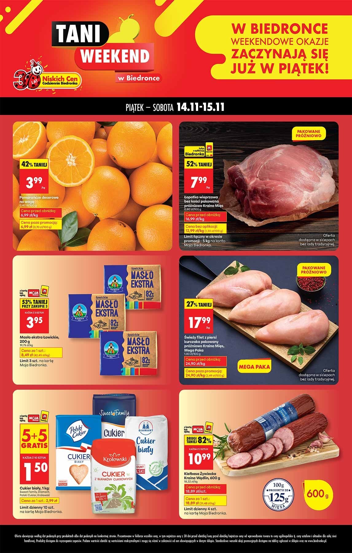 biedronka - Aktuální leták Biedronka - Tani weekend od 14.11. do 15.11.