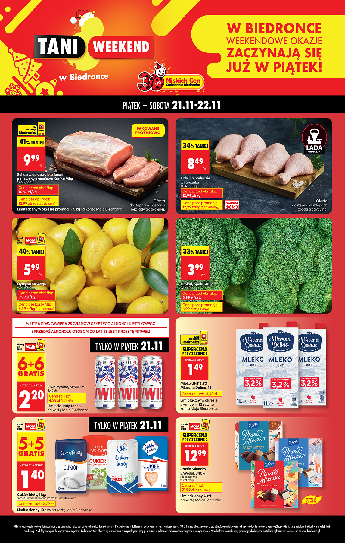 biedronka - Aktuální leták Biedronka - Tani weekend od 21.11. do 22.11.