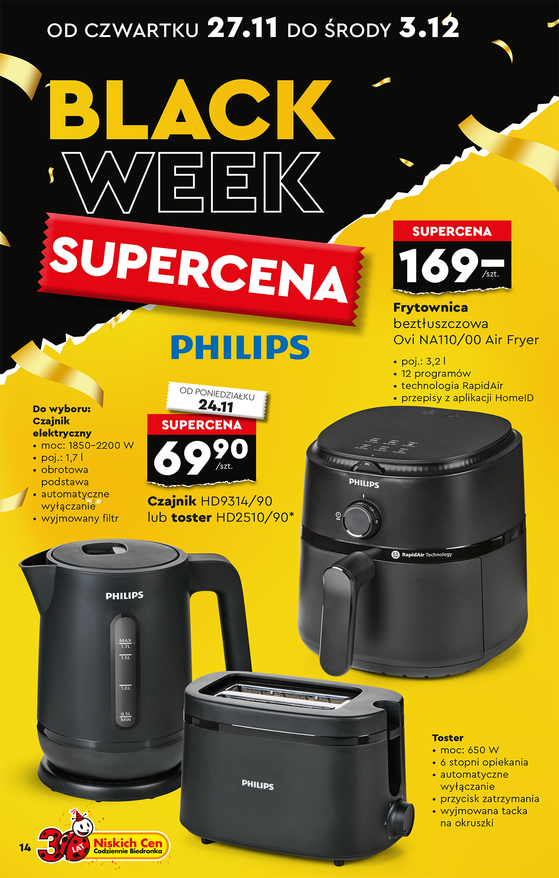 biedronka - Aktuální leták Biedronka - Black Week od 22.11. do 07.12. - page: 16