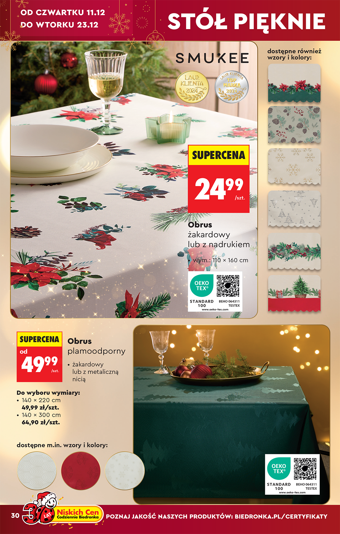 biedronka - Aktuální leták Biedronka - Hity i inspiracje od 06.12. do 28.12. - page: 30