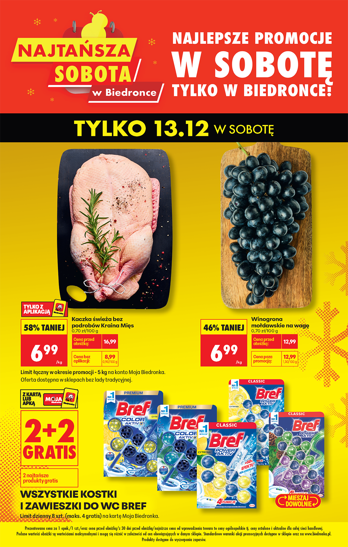 biedronka - Aktuální leták Biedronka - Najtańszy sobota od 13.12. do 13.12.