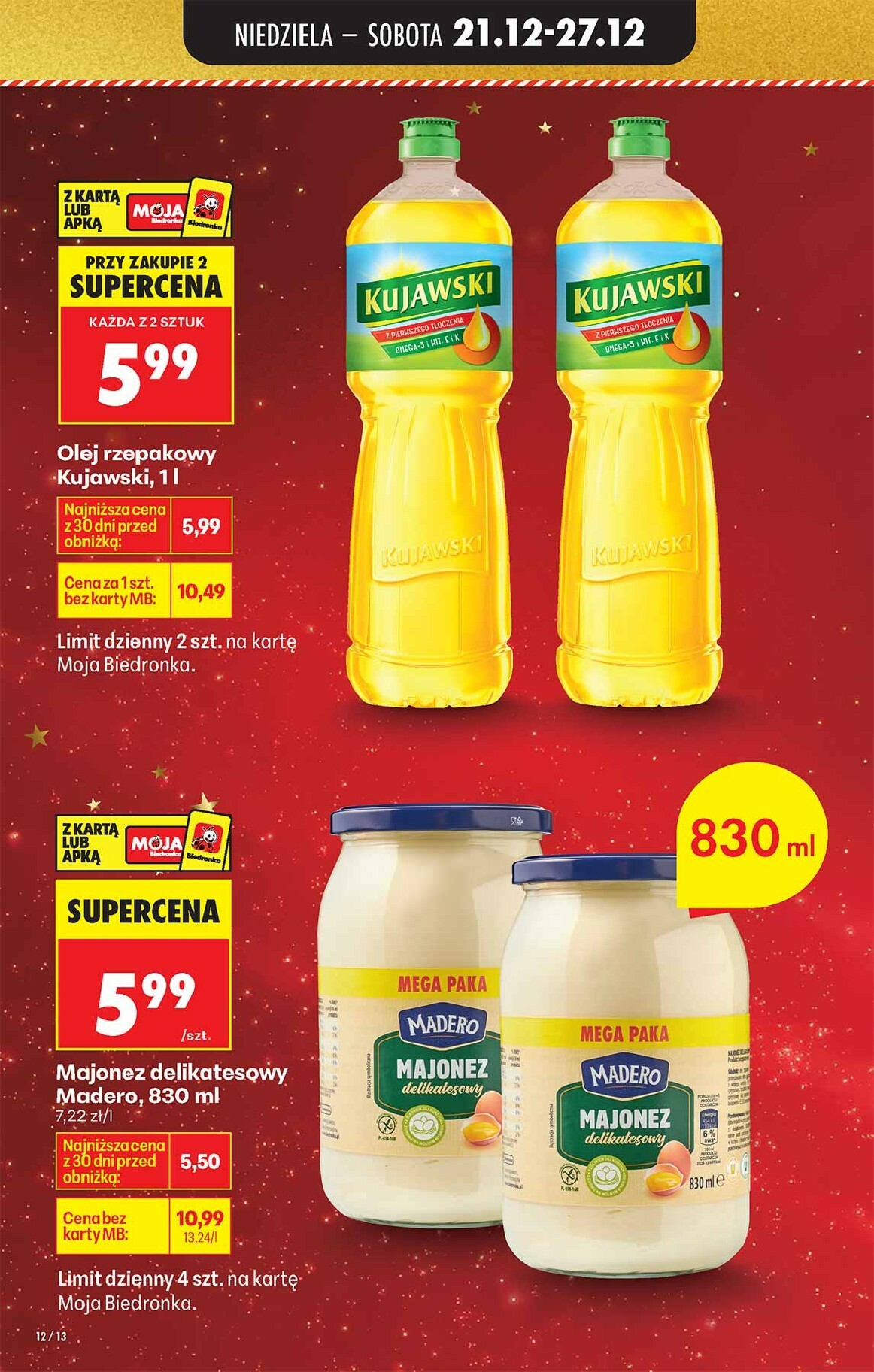 biedronka - Aktuální leták Biedronka od 21.12. do 27.12. - page: 12