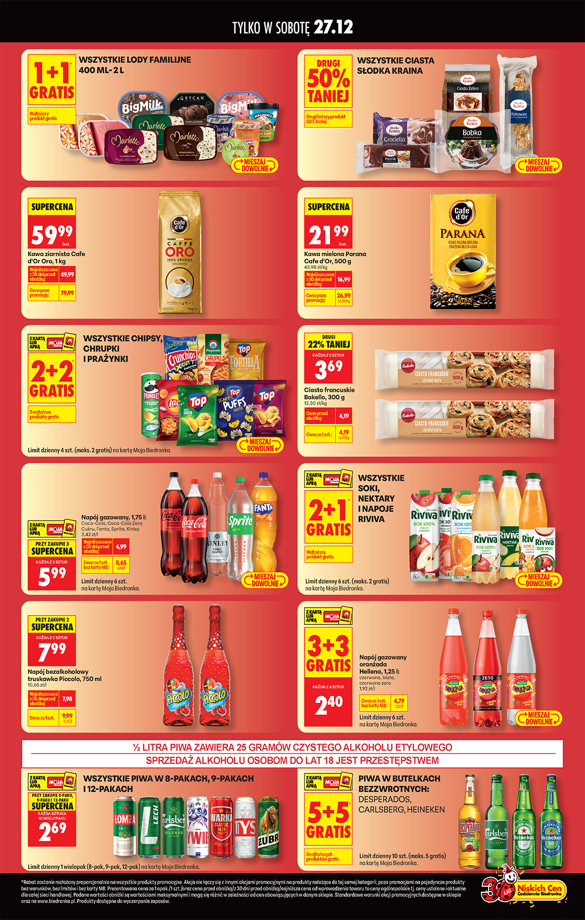 biedronka - Aktuální leták Biedronka - Najtańsza sobota od 27.12. do 27.12. - page: 3