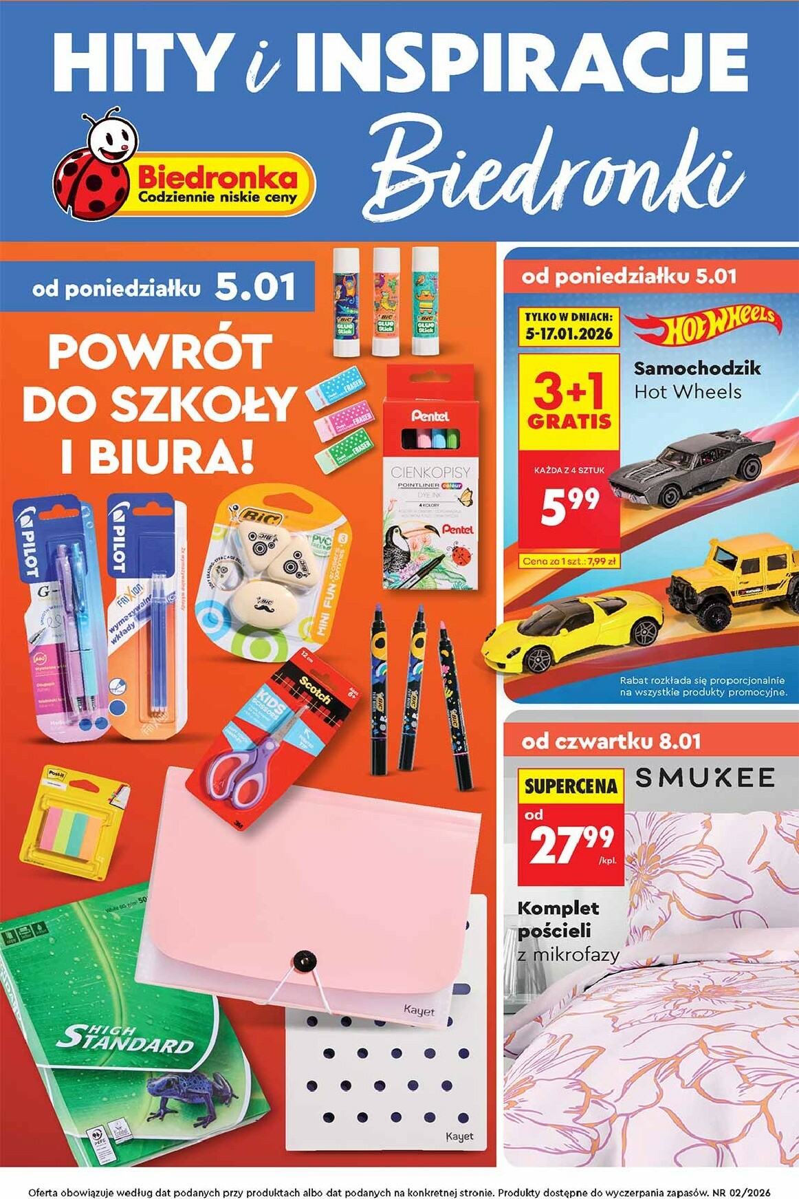 biedronka - Aktuální leták Biedronka - Hity i inspiracje od 05.01. do 21.01. - page: 1