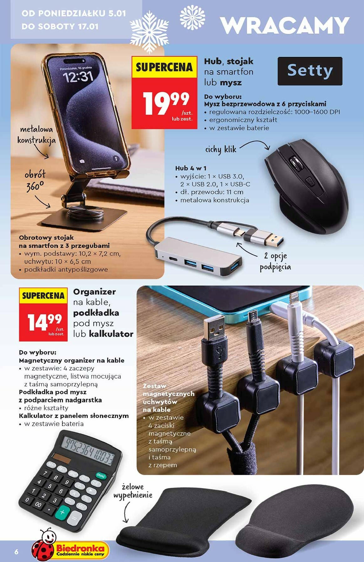 biedronka - Aktuální leták Biedronka - Hity i inspiracje od 05.01. do 21.01. - page: 6