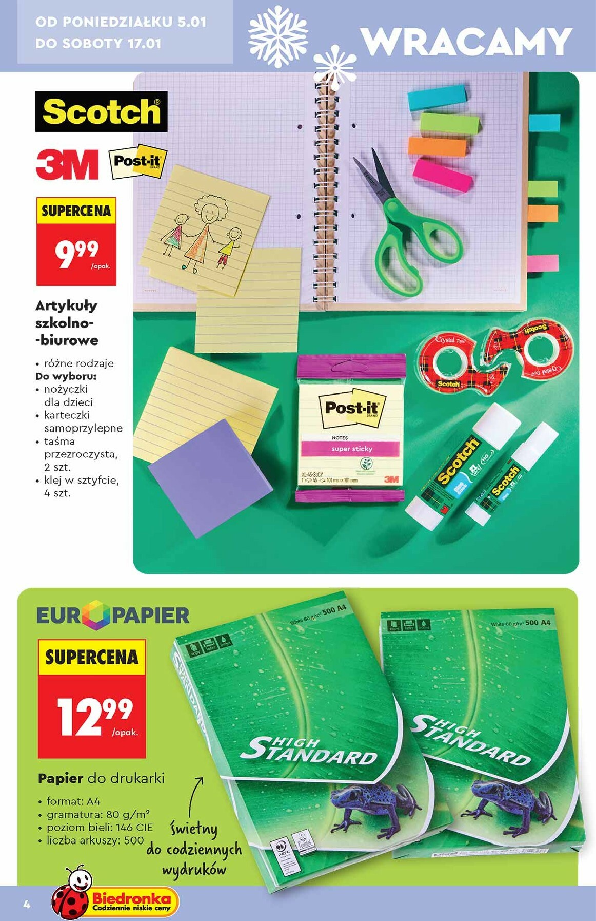 biedronka - Aktuální leták Biedronka - Hity i inspiracje od 05.01. do 21.01. - page: 4