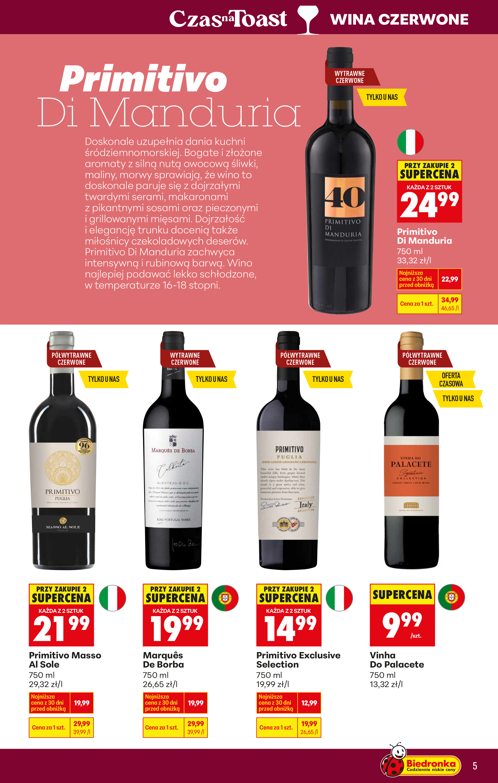 biedronka - Aktuální leták Biedronka - Alkohole od 12.01. do 25.01. - page: 5