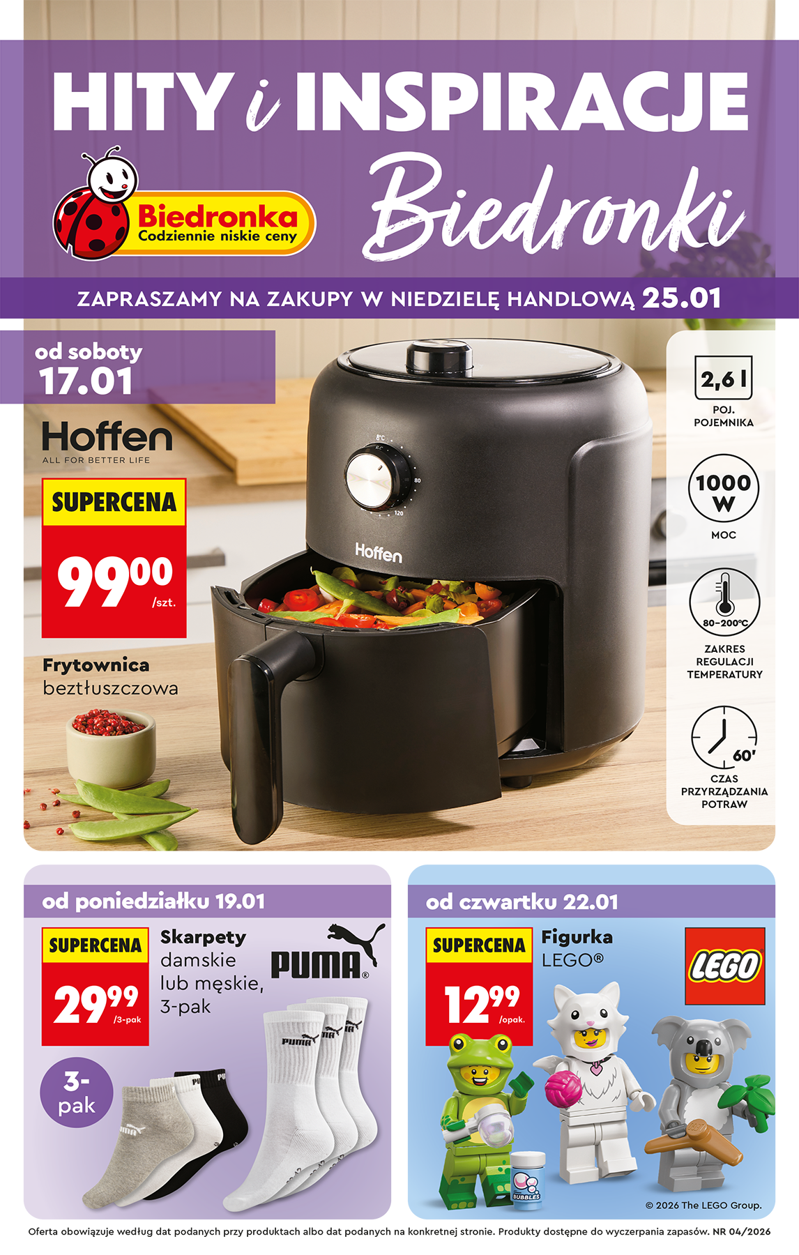 biedronka - Aktuální leták Biedronka - Hity i inspiracje od 17.01. do 31.01.