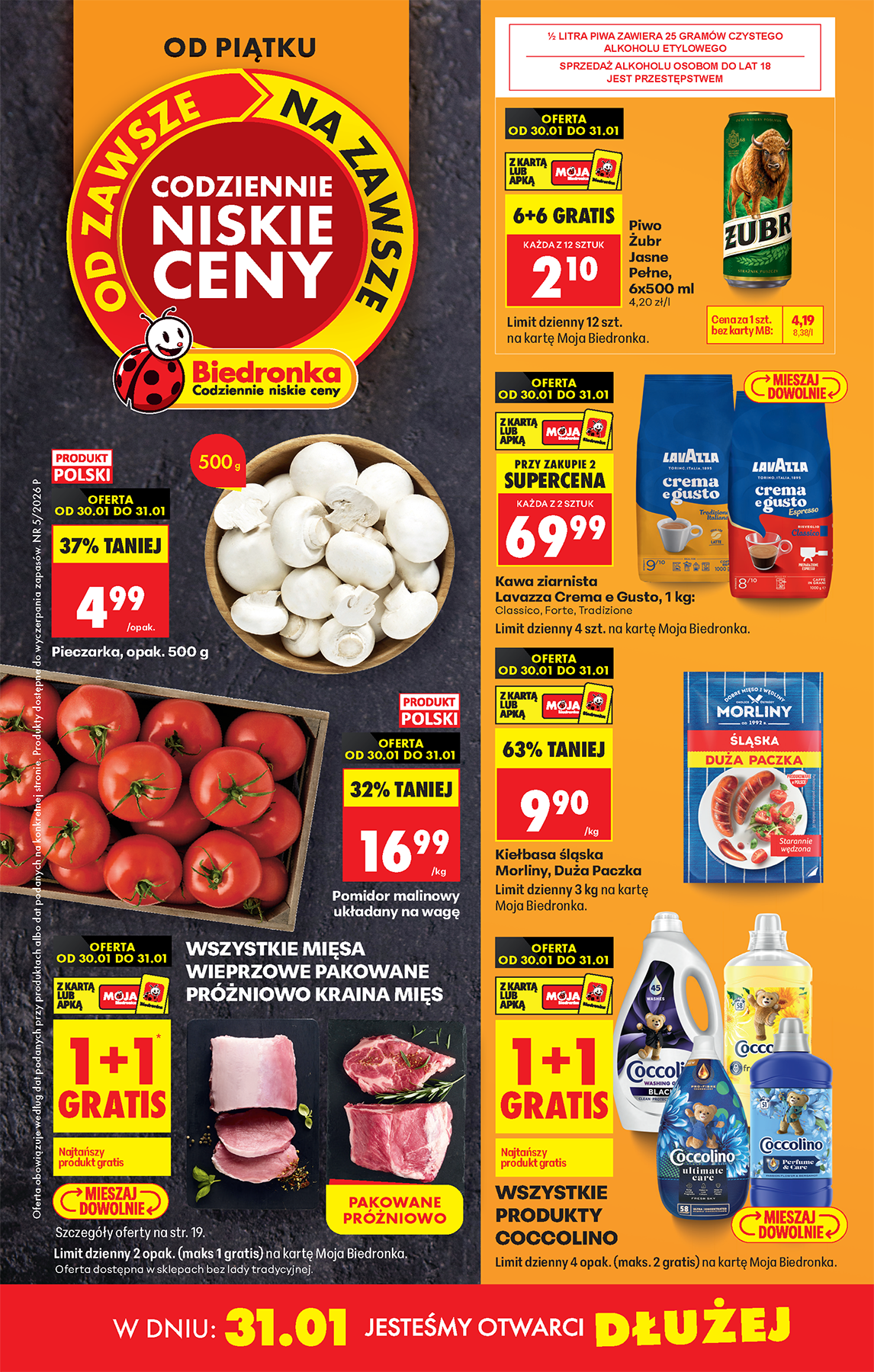 biedronka - Biedronka leták platný od pátku 30.01.2026 do čtvrtka 05.02.2026