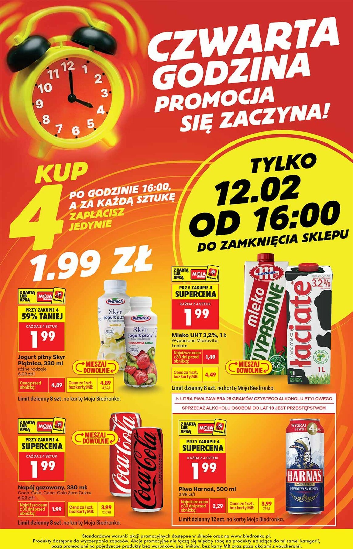 biedronka - Biedronka - Rabatogodziny leták platný od čtvrtka 12.02.2026 - page: 1