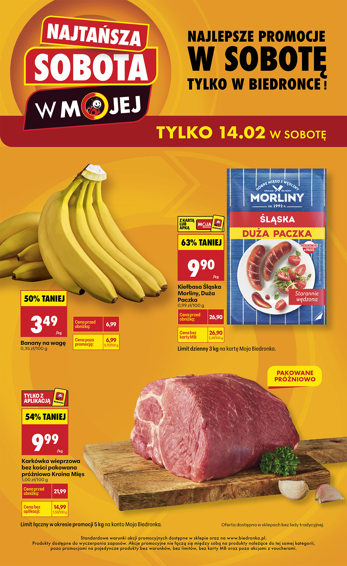 biedronka - Biedronka - Najtansza sobota leták platný od soboty 14.02.2026