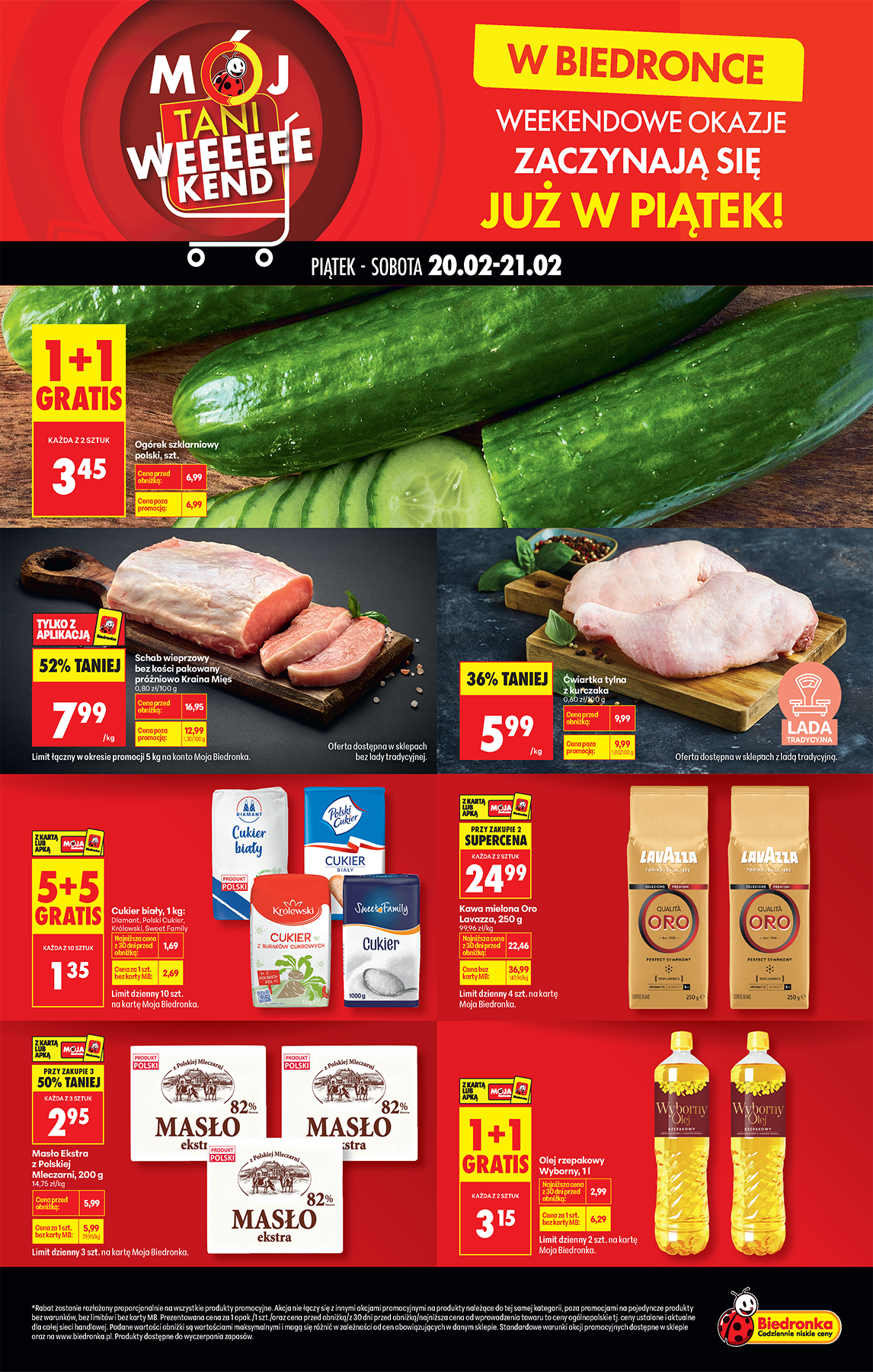 biedronka - Biedronka - Tani weekend leták platný od pátku 20.02.2026 do soboty 21.02.2026