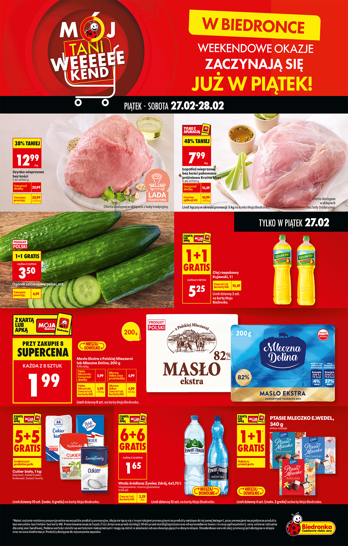 biedronka - Biedronka - Tani weekend leták platný od pátku 27.02.2026 do soboty 28.02.2026