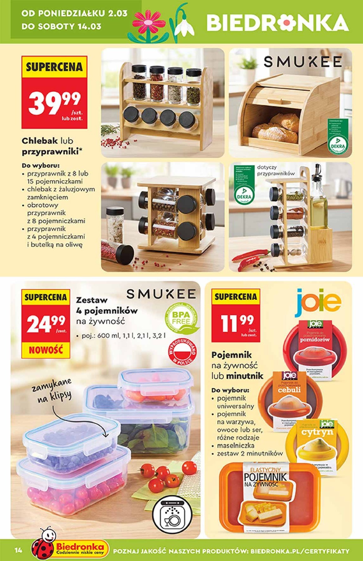 biedronka - Biedronka - Hity i inspiracje leták platný od soboty 28.02.2026 do soboty 14.03.2026 - page: 14