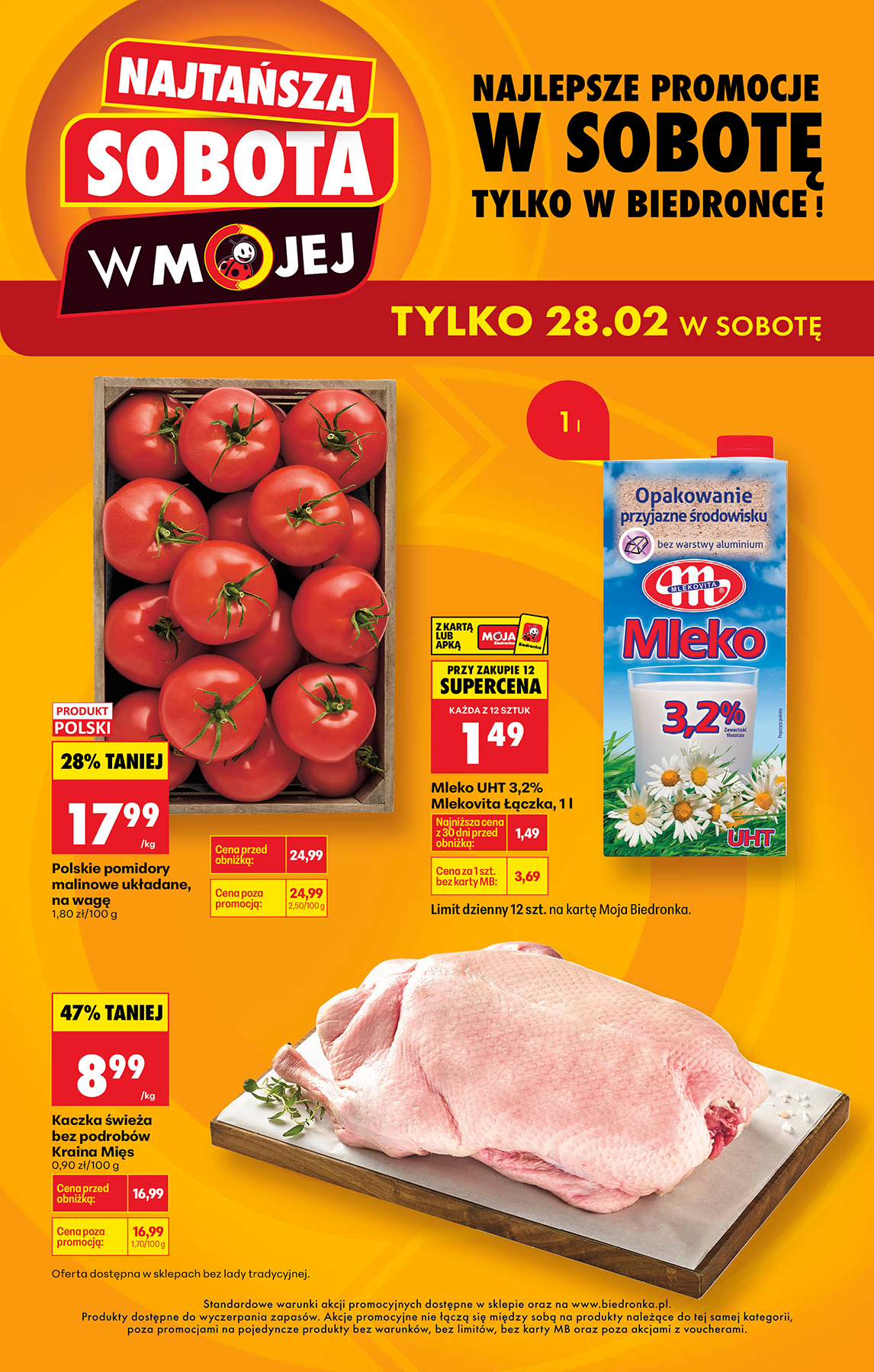 biedronka - Biedronka - Najtańsza sobota leták platný od soboty 28.02.2026
