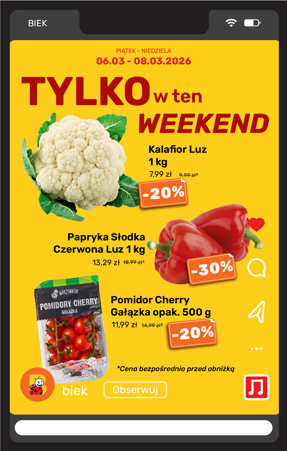 biedronka - Biedronka - Exspress leták platný od pátku 06.03.2026 do neděle 08.03.2026 - page: 4