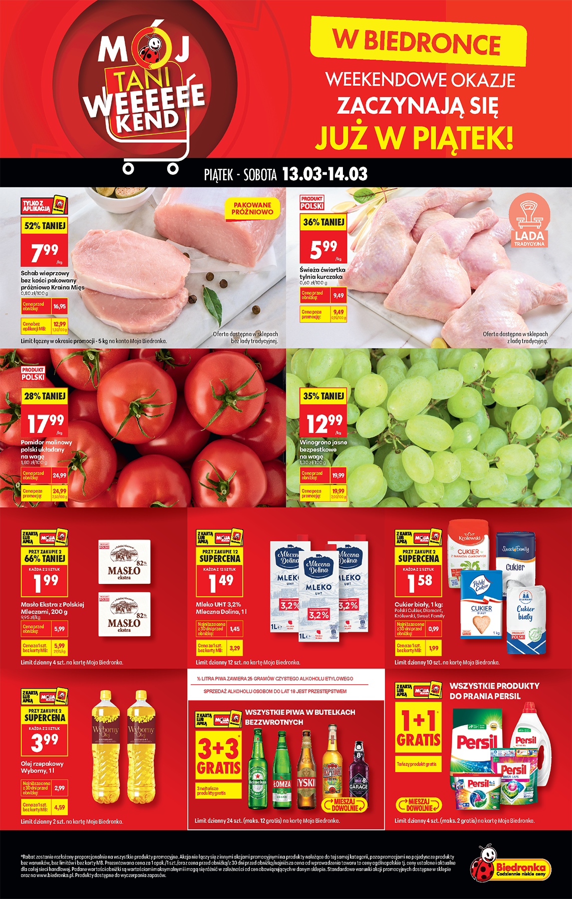 biedronka - Biedronka - Tani weekend leták platný od pátku 13.03.2026 do soboty 14.03.2026 - page: 1