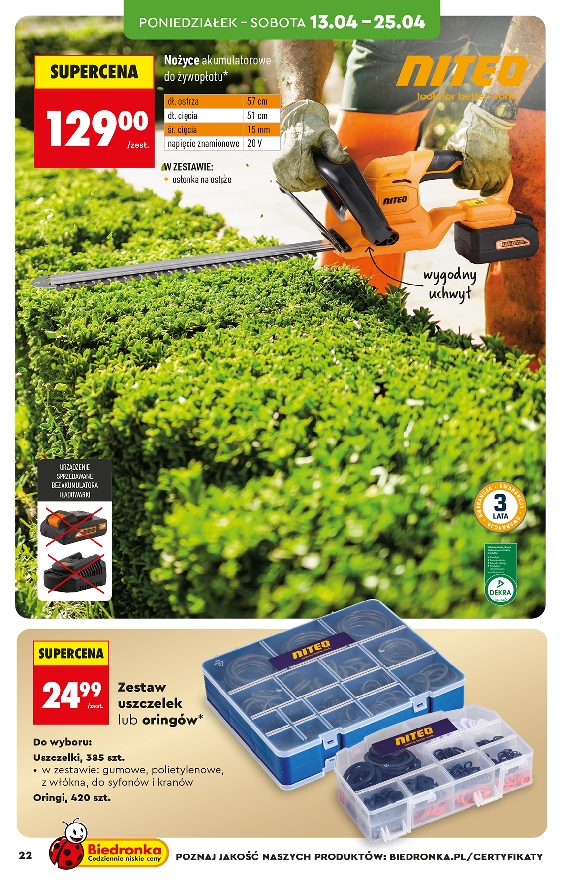 biedronka - Biedronka - Hity i inspiracje leták na příští týden od soboty 11.04.2026 do soboty 25.04.2026 - page: 22