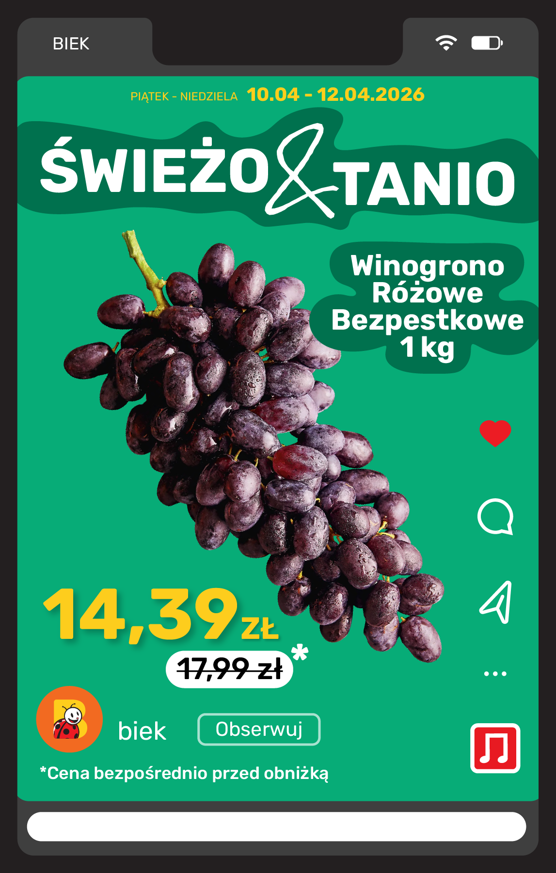 biedronka - Aktuální Biedronka - Express leták platný od pátku 10.04.2026 do čtvrtka 16.04.2026 - page: 8