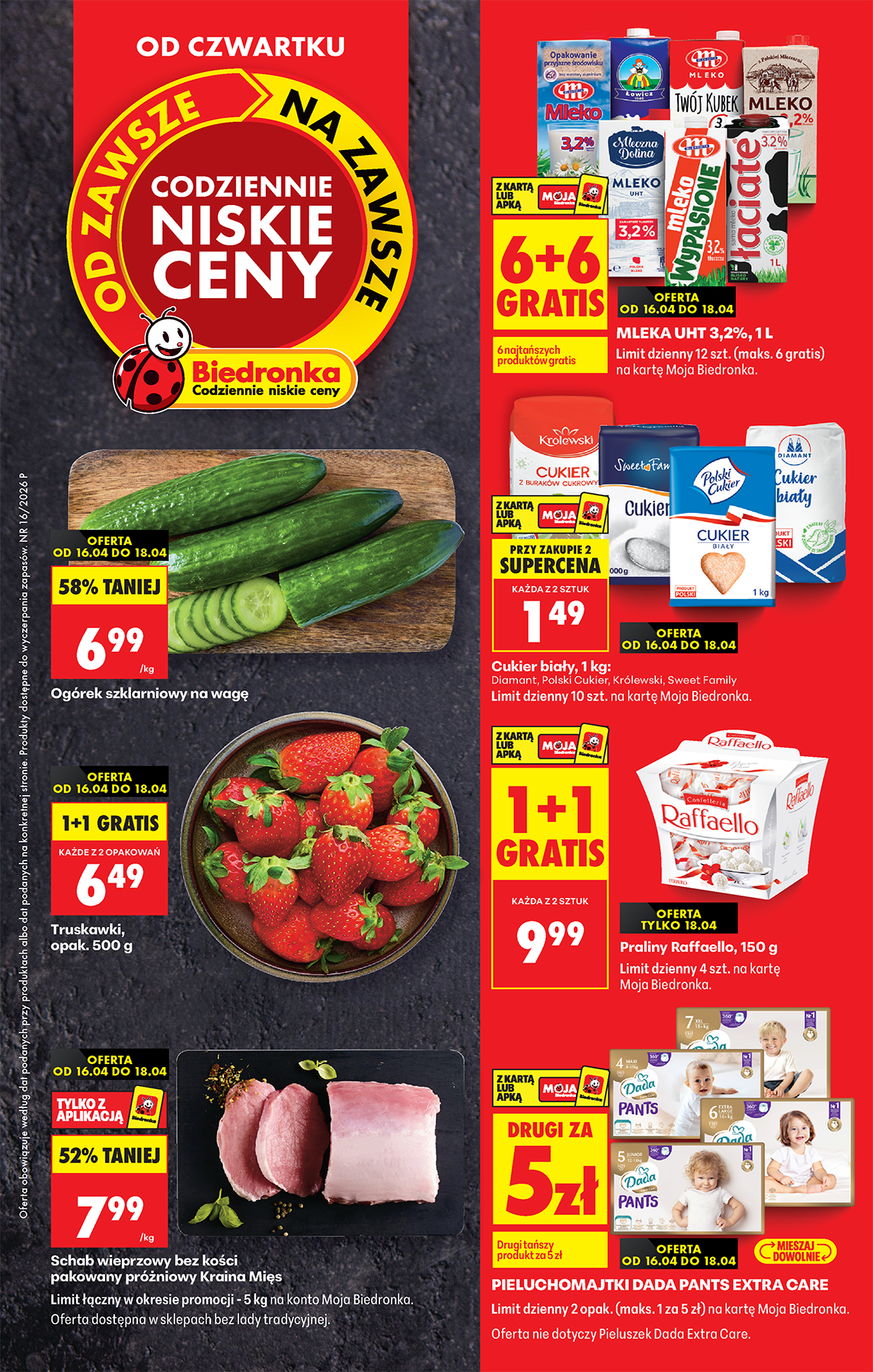 biedronka - Aktuální Biedronka leták platný od čtvrtka 16.04.2026 do středy 22.04.2026 - page: 1