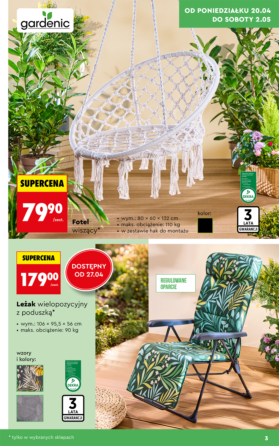 biedronka - Biedronka - Ogród leták na příští týden od pondělí 20.04.2026 do středy 13.05.2026 - page: 3