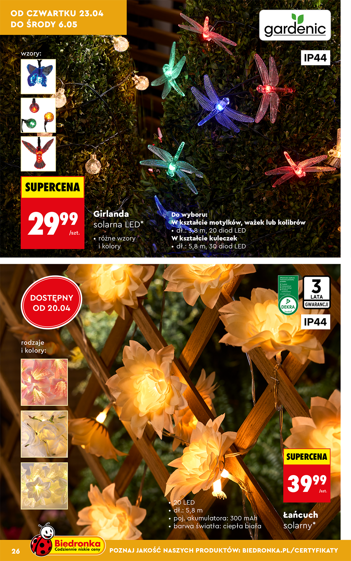 biedronka - Biedronka - Ogród leták na příští týden od pondělí 20.04.2026 do středy 13.05.2026 - page: 26