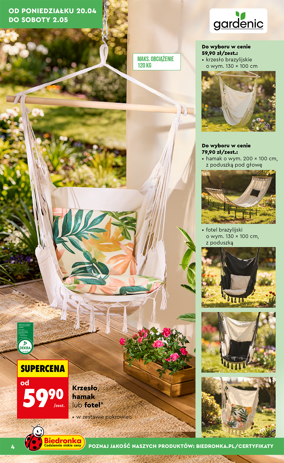 biedronka - Biedronka - Ogród leták na příští týden od pondělí 20.04.2026 do středy 13.05.2026 - page: 4