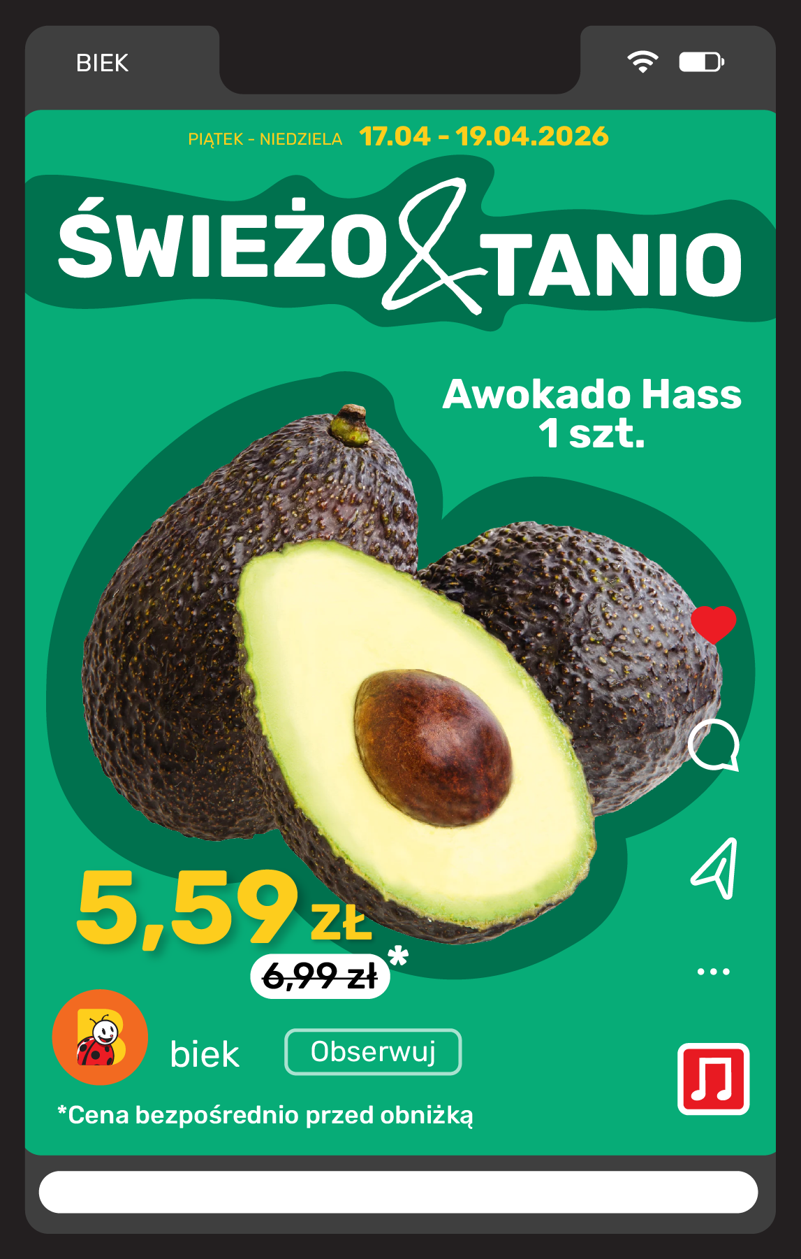 biedronka - Aktuální Biedronka - Express leták platný od pátku 17.04.2026 do čtvrtka 23.04.2026 - page: 9