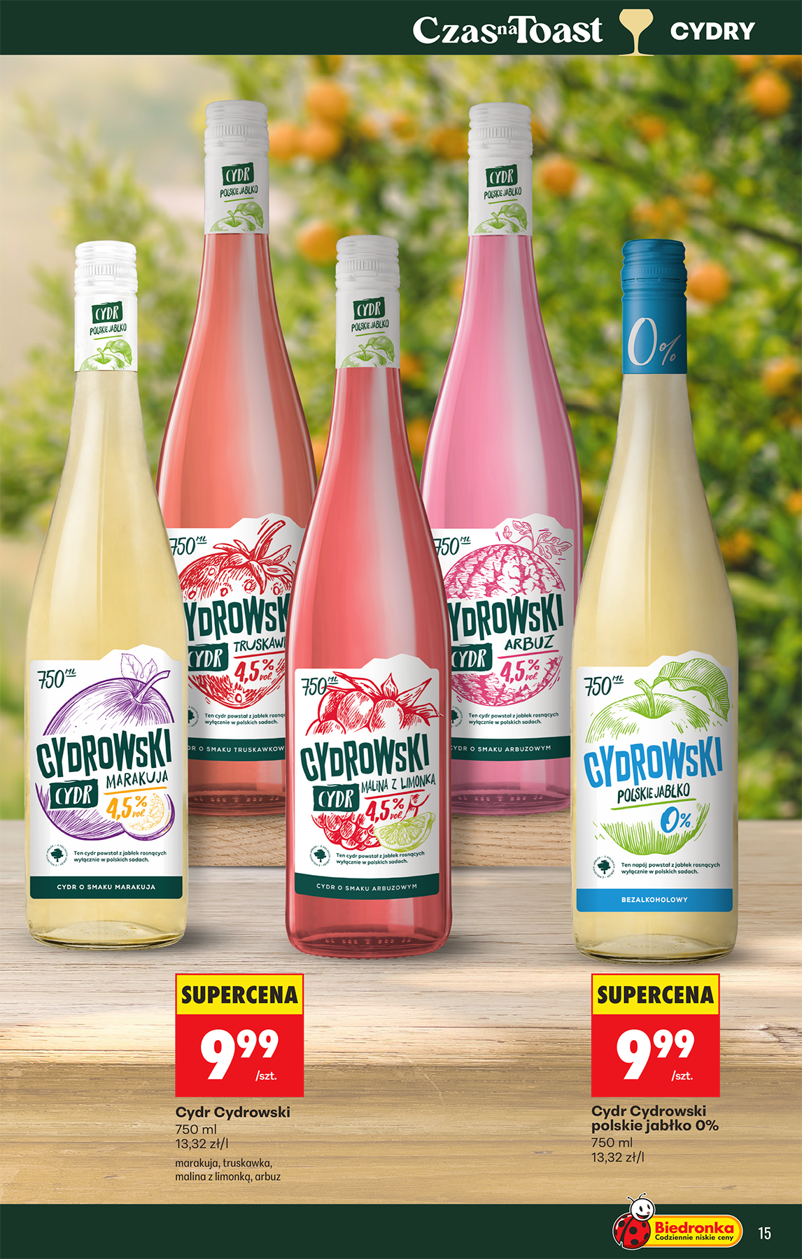 biedronka - Aktuální Biedronka - Alkohole leták platný od pondělí 20.04.2026 do soboty 02.05.2026 - page: 15