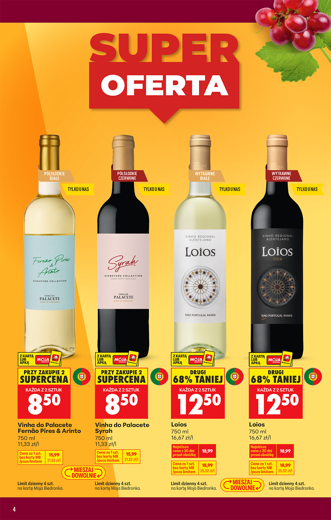 biedronka - Aktuální Biedronka - Alkohole leták platný od pondělí 20.04.2026 do soboty 02.05.2026 - page: 4