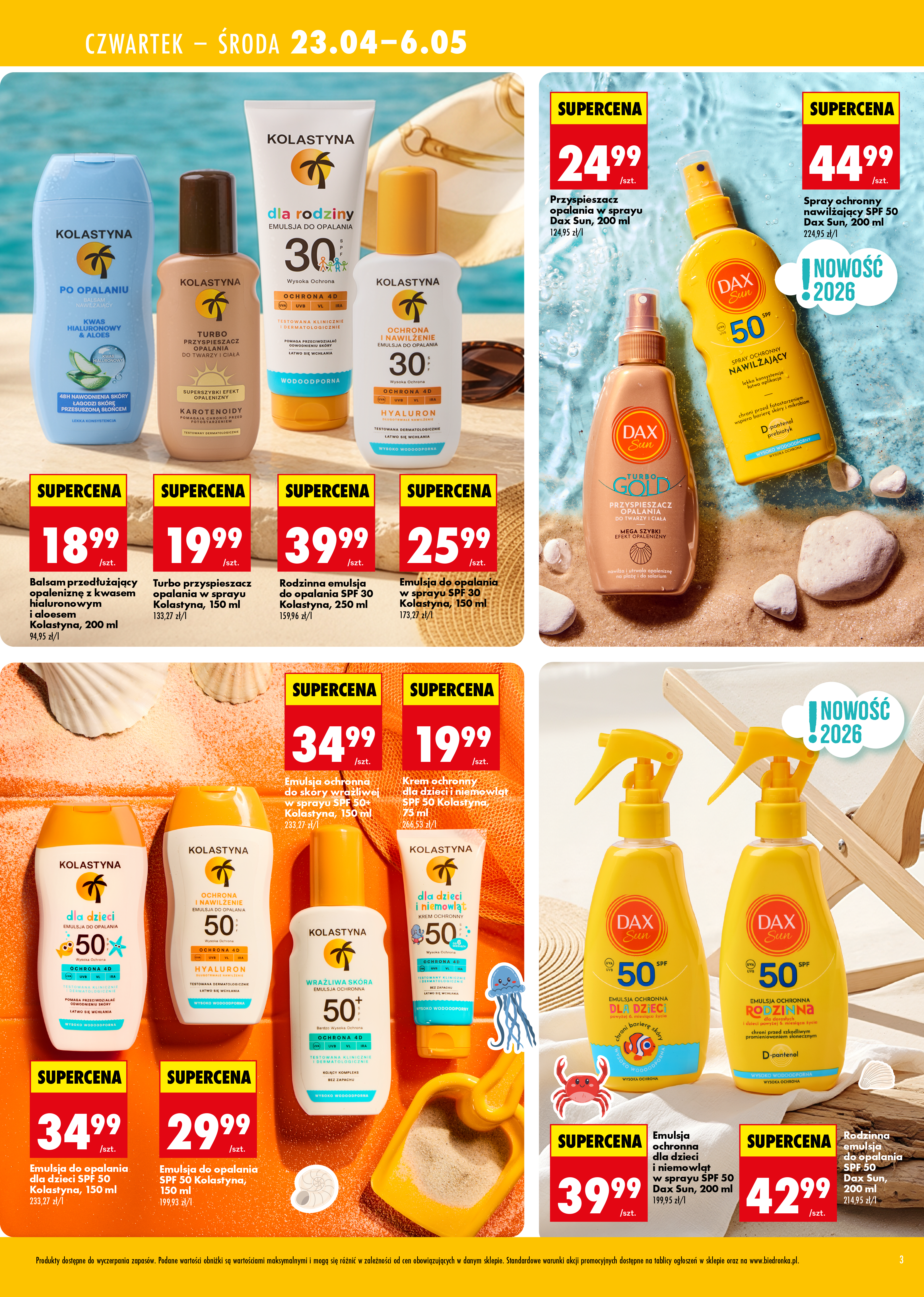 biedronka - Aktuální Biedronka - Najlepsze pod słońcem leták platný od čtvrtka 23.04.2026 do středy 06.05.2026 - page: 3