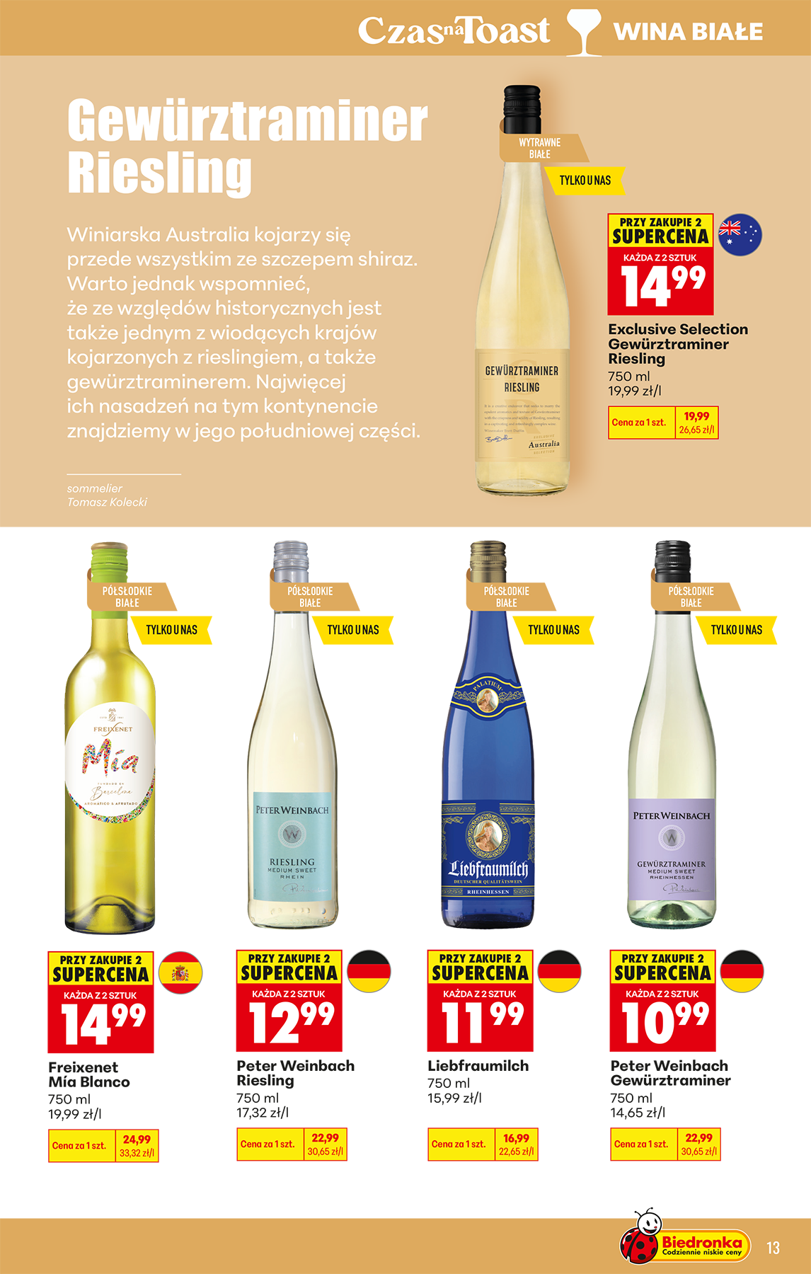 biedronka - Aktuální Biedronka - Alkohole leták platný od pondělí 04.05.2026 do soboty 16.05.2026 - page: 13