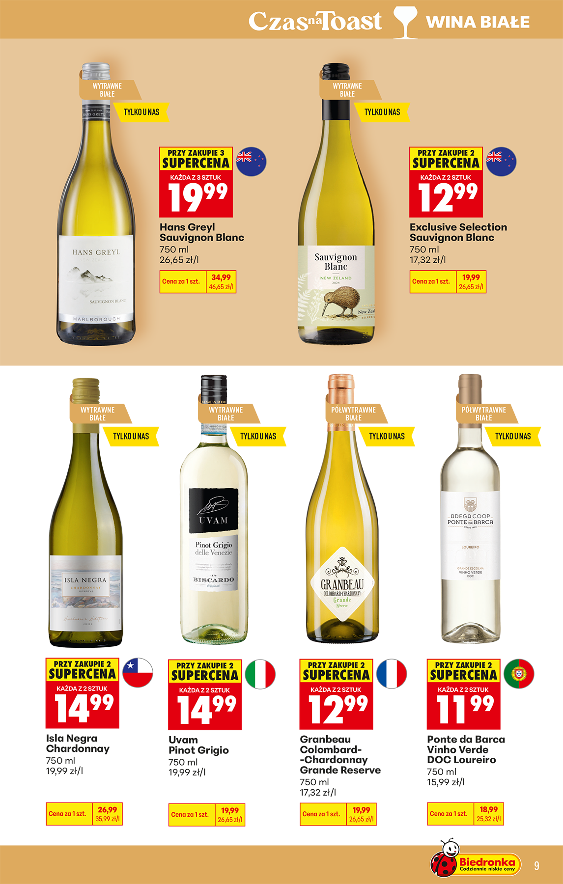 biedronka - Aktuální Biedronka - Alkohole leták platný od pondělí 04.05.2026 do soboty 16.05.2026 - page: 9
