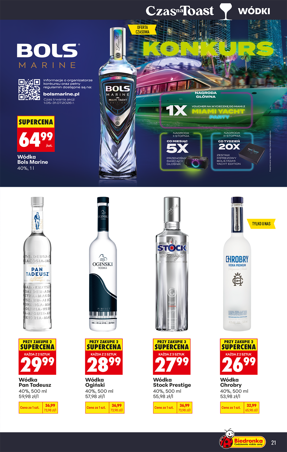 biedronka - Aktuální Biedronka - Alkohole leták platný od pondělí 04.05.2026 do soboty 16.05.2026 - page: 21