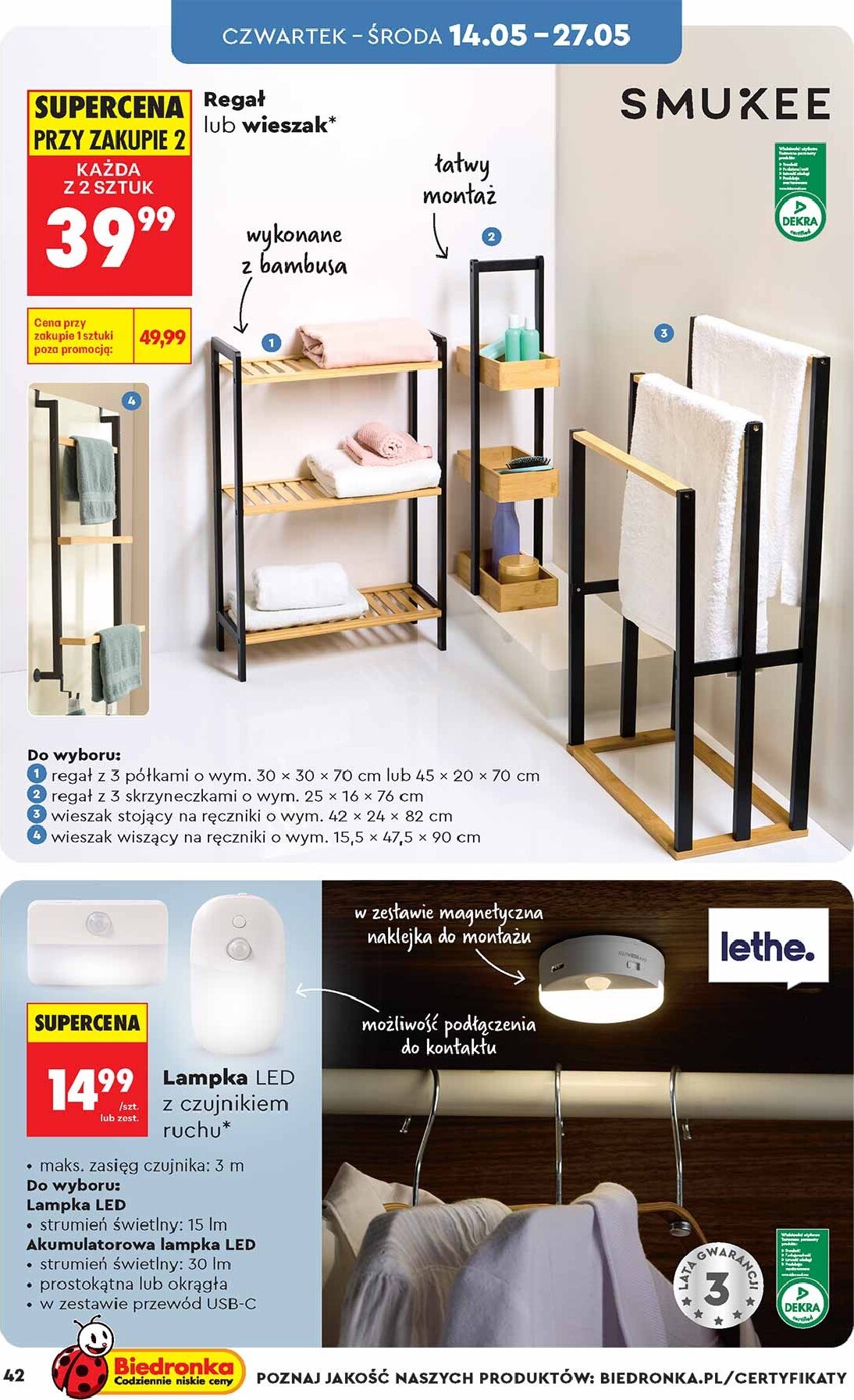 biedronka - Biedronka - Hity i inspiracje leták na příští týden od soboty 09.05.2026 do soboty 23.05.2026 - page: 42